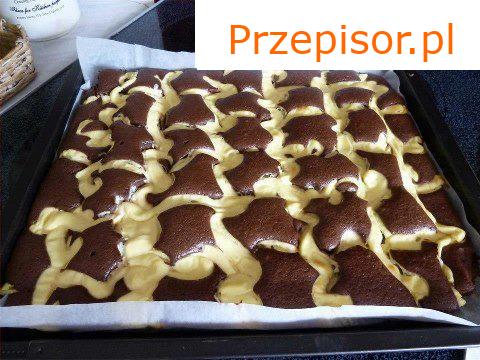 Brzoskwiniowo - sernikowa szarlotka - blacha