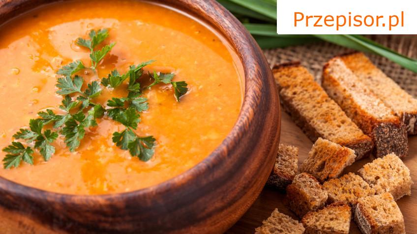 Czerwona zupa soczewicowa z curry