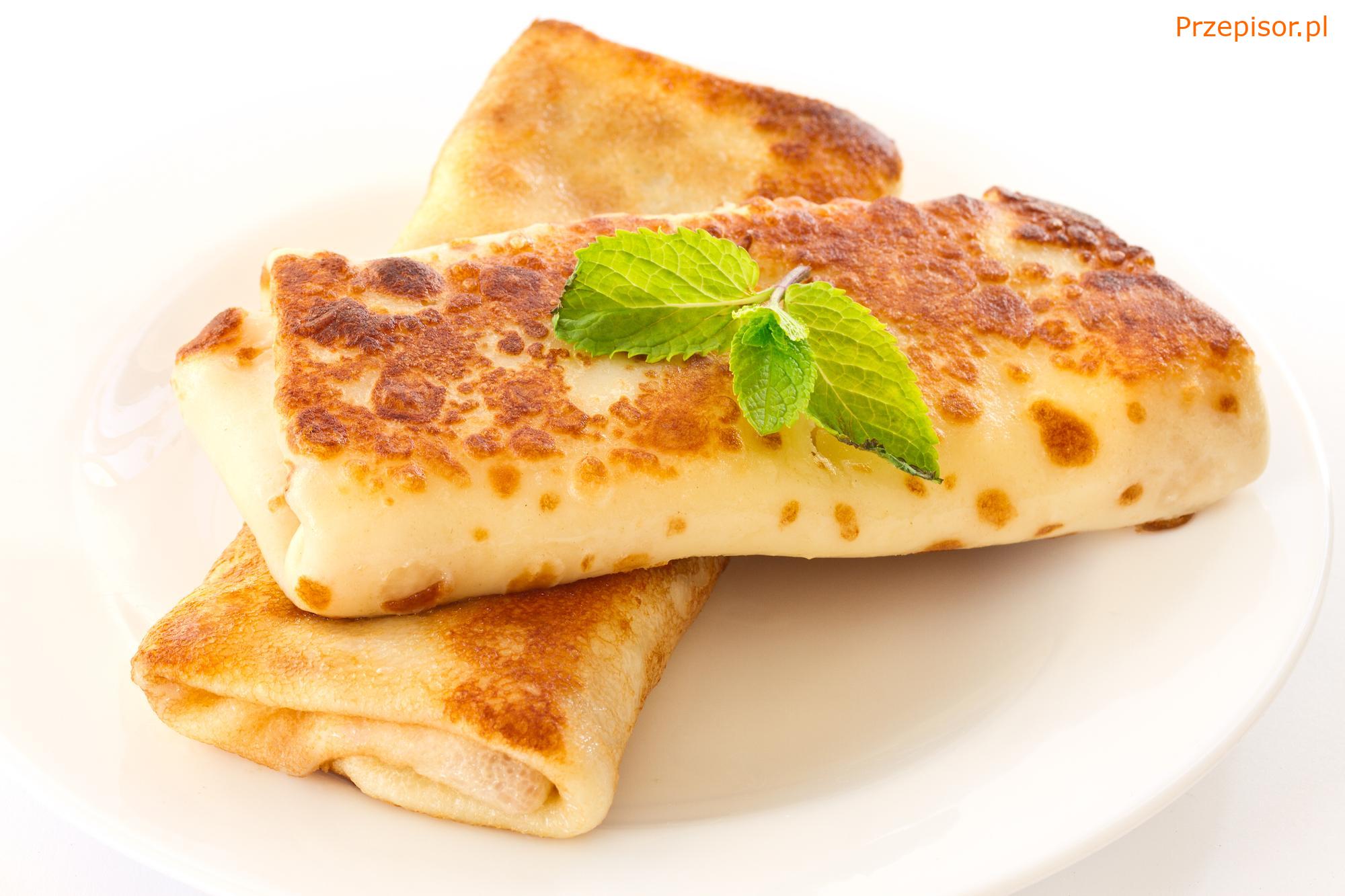 Naleśniki zapiekane z pieczarkami i kurczakiem