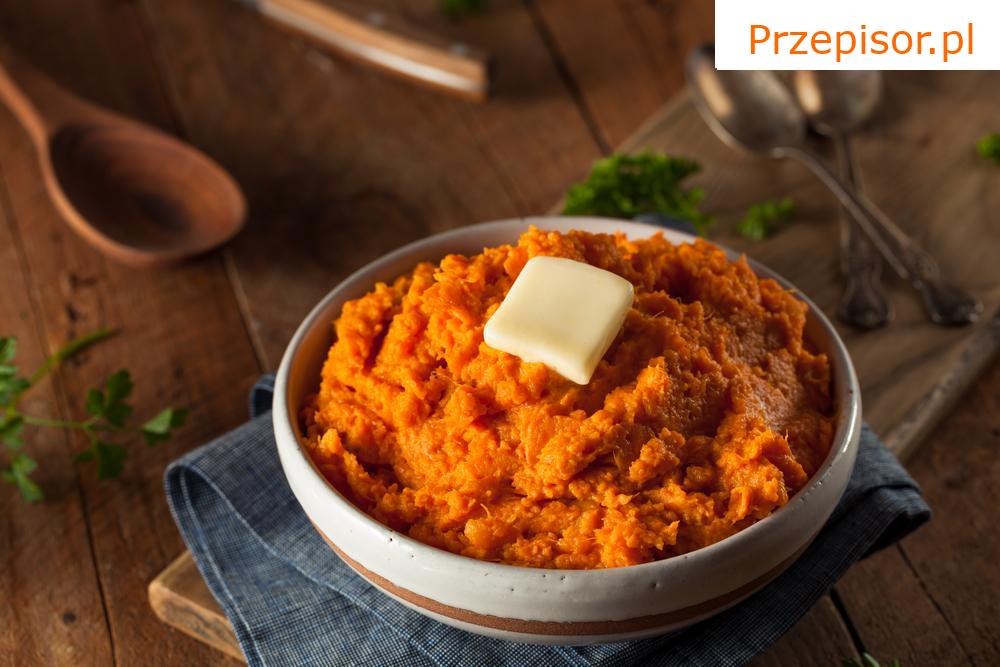 Udka kacze z puree z batatów i jabłek