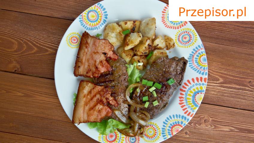 Wątróbka wieprzowa na boczku
