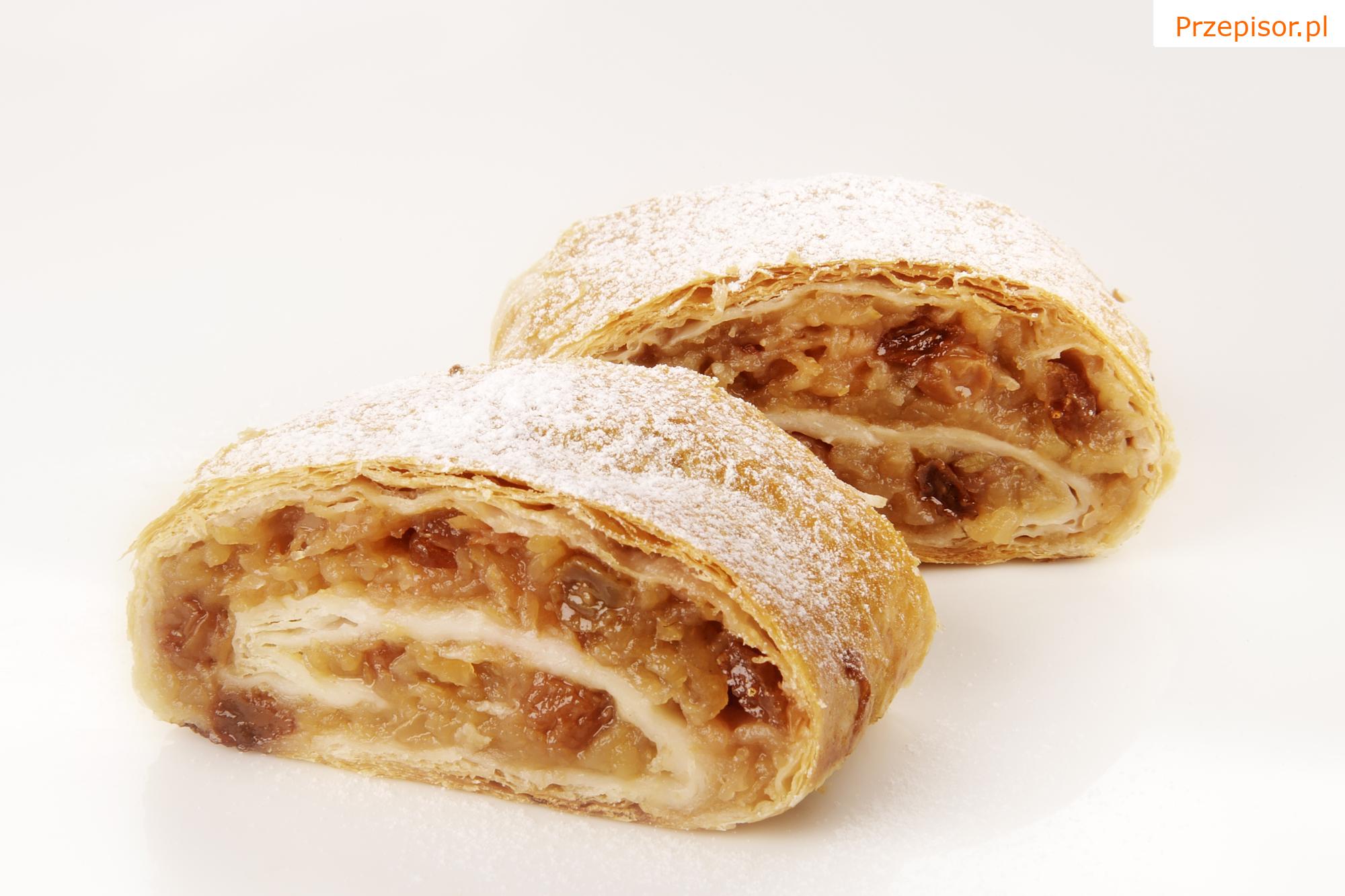 Zawijany jabłkowy strudel