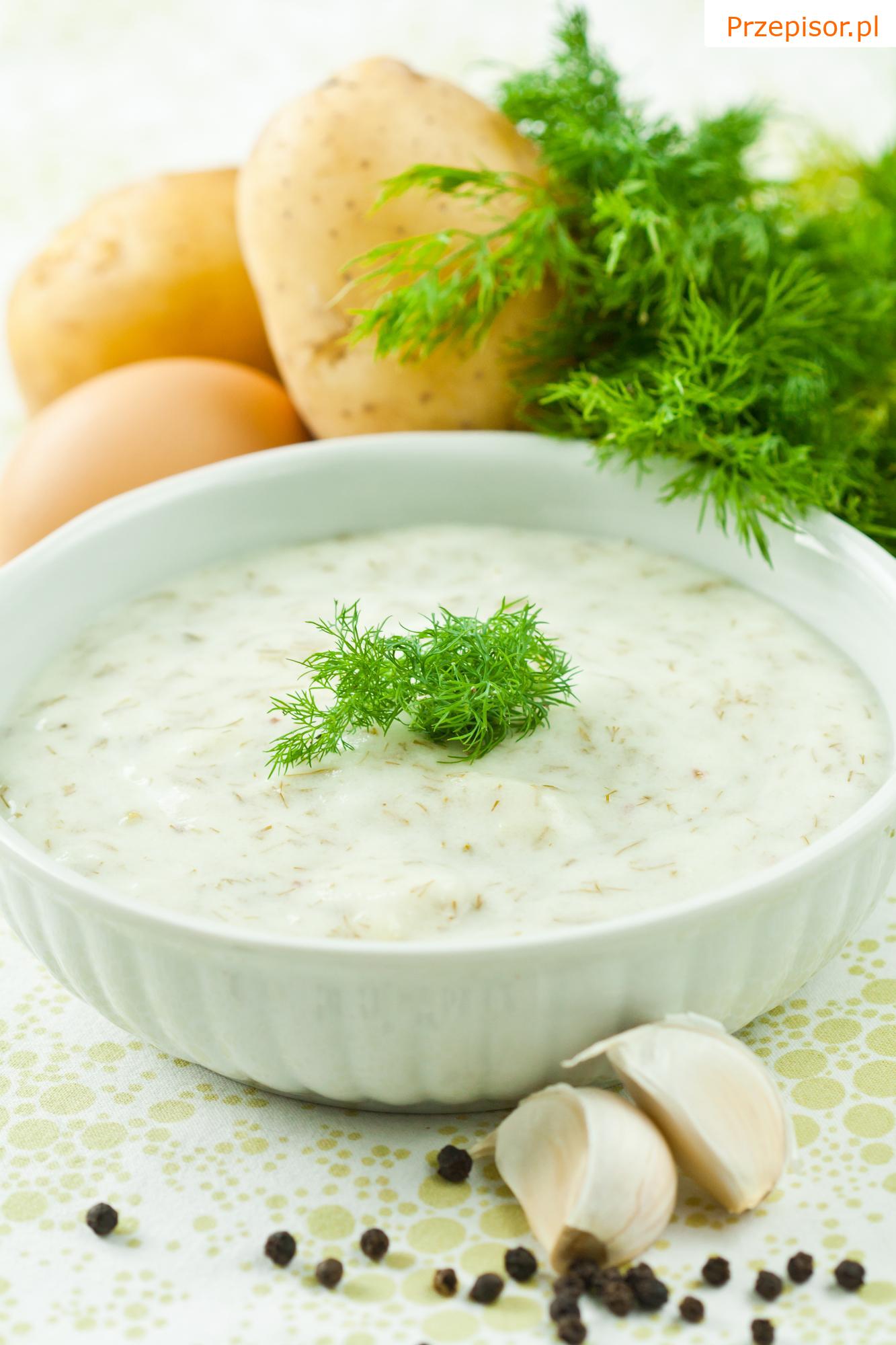Zupa koperkowa z ziemniakami i grzybami