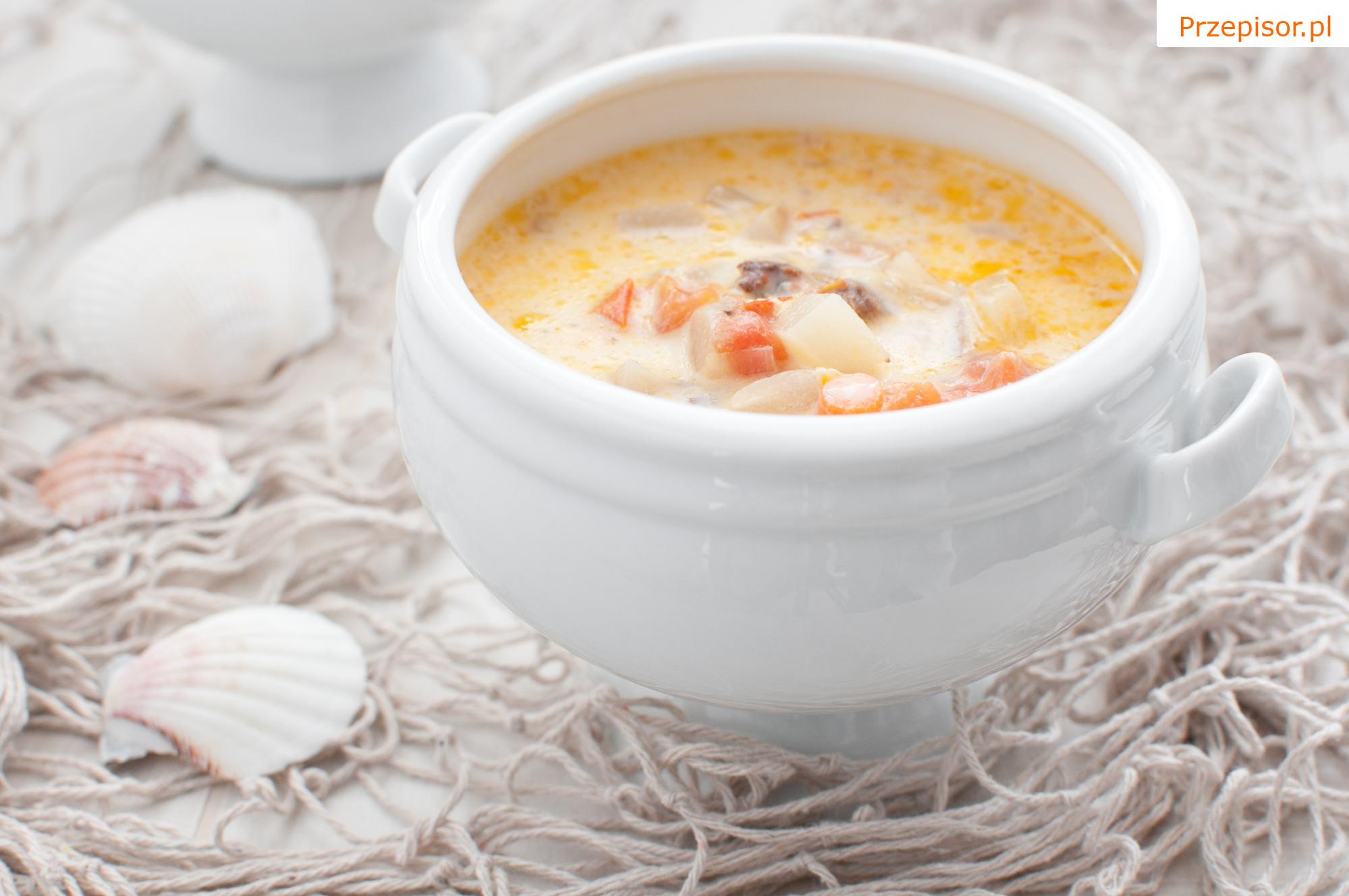 Zupa rybna ze śmietaną